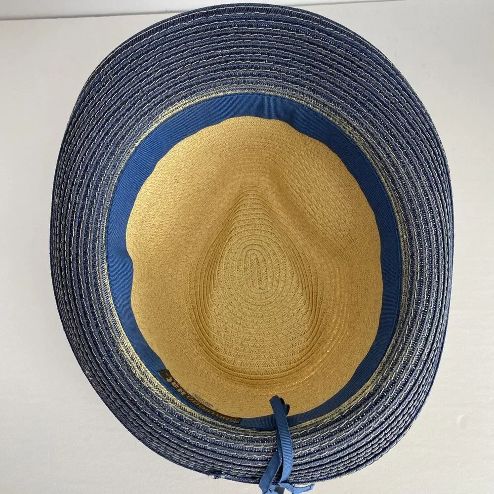 San Diego‎ Hat Co Women Fedora Ultrabraid Color block Brim Star Trim Adjustable